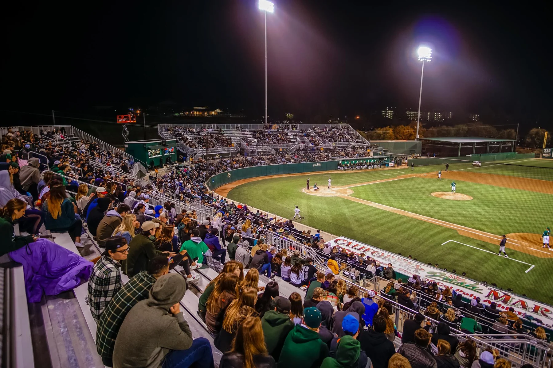 Cal Poly's Baggett Stadium during a baseball game